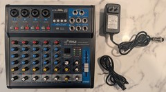Unused Open Box Studio Starter Bundle: Pyle PMXU63BT Mixer + Shure SM58 Mic