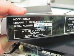 Samson SR22 True Diversity VHF Receiver 190.6 MHz Samson St-2 +more