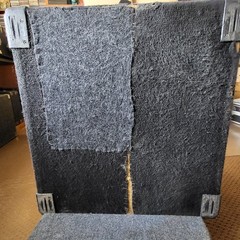 UNBRANDED 6 SPACE 14” BLACK CARPET COVERED AUDIO COMPONENT CASE – PRE-OWNED