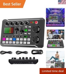 Professional Audio Mixer, Live Sound Card and Audio Interface with DJ Mixer E…