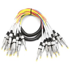 SASRT 12×5 12 Channel 1/4″ TRS Snake Cable 5 Feet