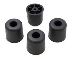 4 LARGE #2 ROUND RUBBER FEET 1.621 H X 1.621 D AMPS, RADIO CASES – FREE S&H