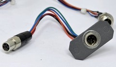 Female Mini 5-Pin to Male Mini XLR Panel Mount Cable w/ Female Mini 5-Pin Cable