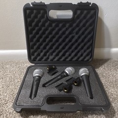 Talent DynaMic 3-Pack Dynamic Wired Handheld Mics w/ Carry Case Manual