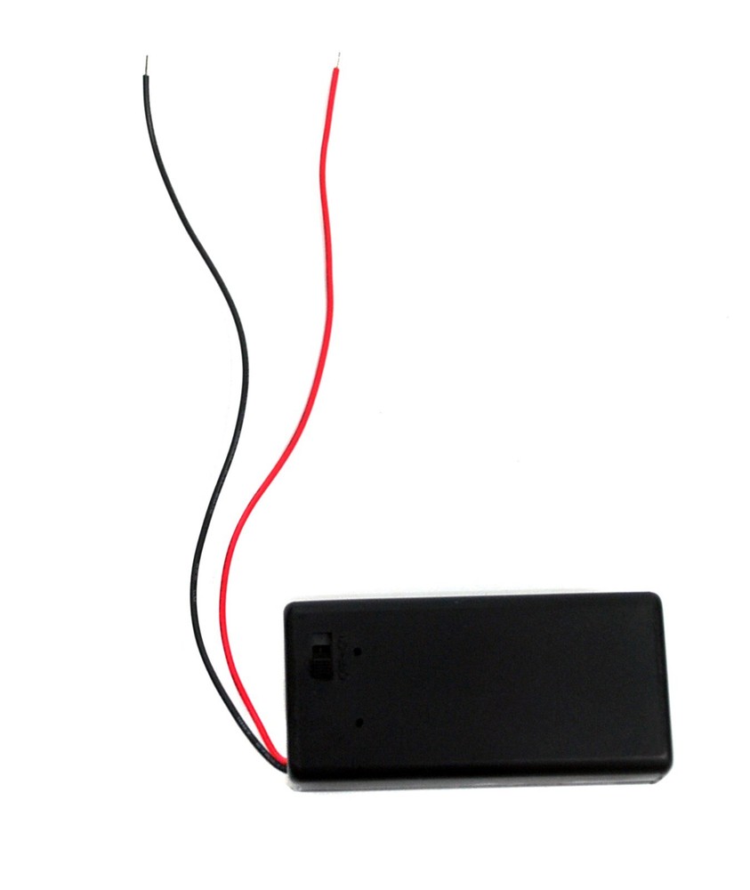 20pc 9V Battery Plastic Holder Cassette + On-Off Switch SBH-9VAS Wire Lead COMF