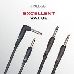 D’Addario Accessories Guitar Cable – Guitar Lead – 1/4 Inch Male to 1/4