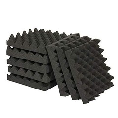 6 Pack Egg Crate Foam Cushion 2″ Thick 12″W x12″L Acoustic Panels Sound Proof…