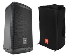 JBL EON712 Powered Speaker Active Monitor+JBL Bags EON712-CVR-WX Play-Thru Cover