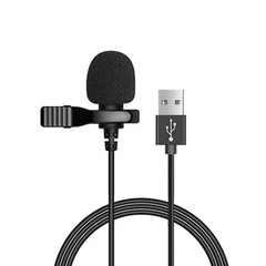 Lavalier USB/3.5mm/Type-C Mini Microphone with Clip for PC and Smartphone