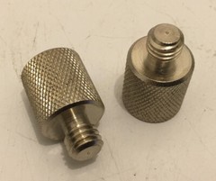 Qty. 2 Microphone Stand Adapter- 3/8″ Male to 5/8″ Female mic NOS