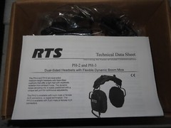 RTS PH-2 A4F dual-sided communication headset dual muff 4-pin female XLR