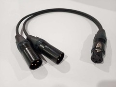 XLR Splitter Cable – Y Cable – Mogami 2552 – Neutrik – 40cm
