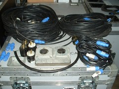 Large Lot of L5-20 to Powercon Blue, with many parts