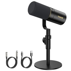 Dynamic Podcast Microphone, XLR/USB Mic for Recording, Streaming, XLR Cardioi…