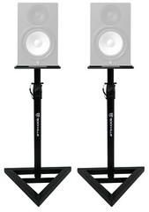 (2) Rockville Adjustable Studio Monitor Speaker Stands For Yamaha HS8 Monitors