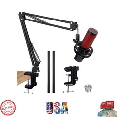 HyperX QuadCast 2 Adjustable Microphone Boom Arm – 26.8″ Height, Metal Design