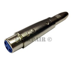 3pin XLR Female to 1/4″ 6.35mm Mono Jack Audio Cable Microphone Mic DJ Adapter