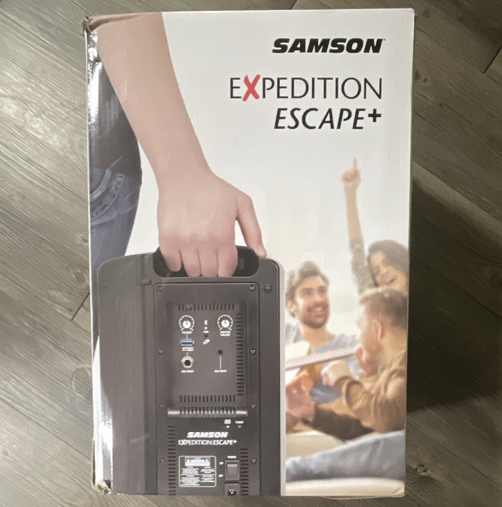 Samson Expedition Escape+ 50W Portable Rechargeable Bluetooth PA Speaker Black