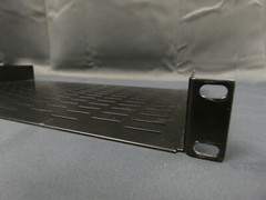 1U 19″ L x 10″ D Vented Rack Shelf for Server or Pro Audio Rack