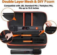 Lightweight JBL Wireless Microphone Holder with Easy Access and Carrying Handle