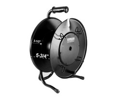 Elite Core BLANK Ethernet Cable Snake Reel Black Metal with (1) D-Series Hole