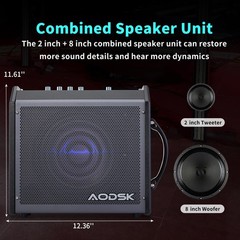 AODSK 35W Professional Electronic Drum Amplifier | 12.36X11.61 inches, Black