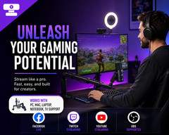 Live Streaming Complete Setup Bundle Kit – Streaming on Twitch, YouTube, TikTok
