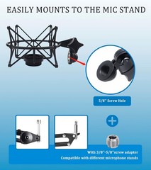 Microphone Mount for Neumann TLM 103
