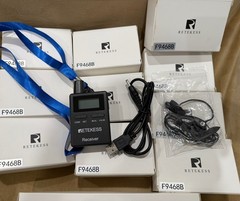 Retekess TT105 Two Way Tour Guide System, with Two Transmitters- OPEN BOX!