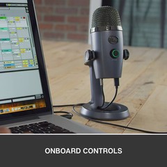 Blue Yeti Nano Premium USB Microphone – Shadow Gray: Cardioids & Omnidirectional