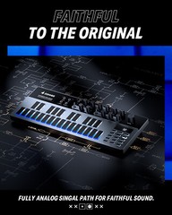 Donner B1 Analog Bass Synthesizer Sequencer 128 Patterns Memory Saturation