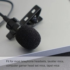 5-200Pcs Microphone Windscreen Sponge Cover Headset Mic Foam Cover Protective Ca