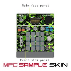 Akai MPC Sample Skin / Toxic Green Splatter