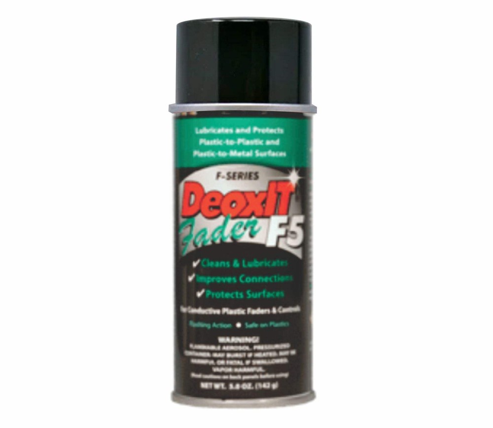 CAIG LABS DeoxIT Fader F-Series Spray, 5% Solution, 142g with L-M-H Nozzle