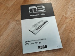 Korg M3 Operation Guide book original