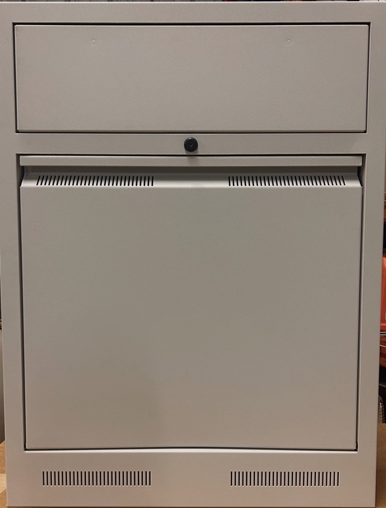 Lowell Rack-Wall Tiltout Surface, 24in W x 35in H x 5in D, Grey (L835S)