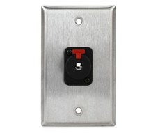 Whirlwind WP1/1QW Single Gang Stainless Steel Wall Plate with 1 1/4-inch TRS