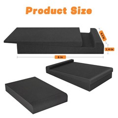 2 Pack Studio Monitor Isolation Pads for 3~5″ Speakers, High Density Foam