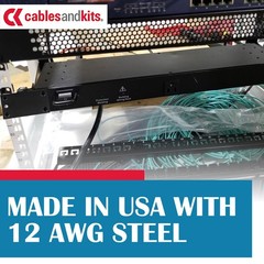 – 1RU Rack Adapter (1U), Included Rack Screws – Durable 12 AWG Steel Construc…