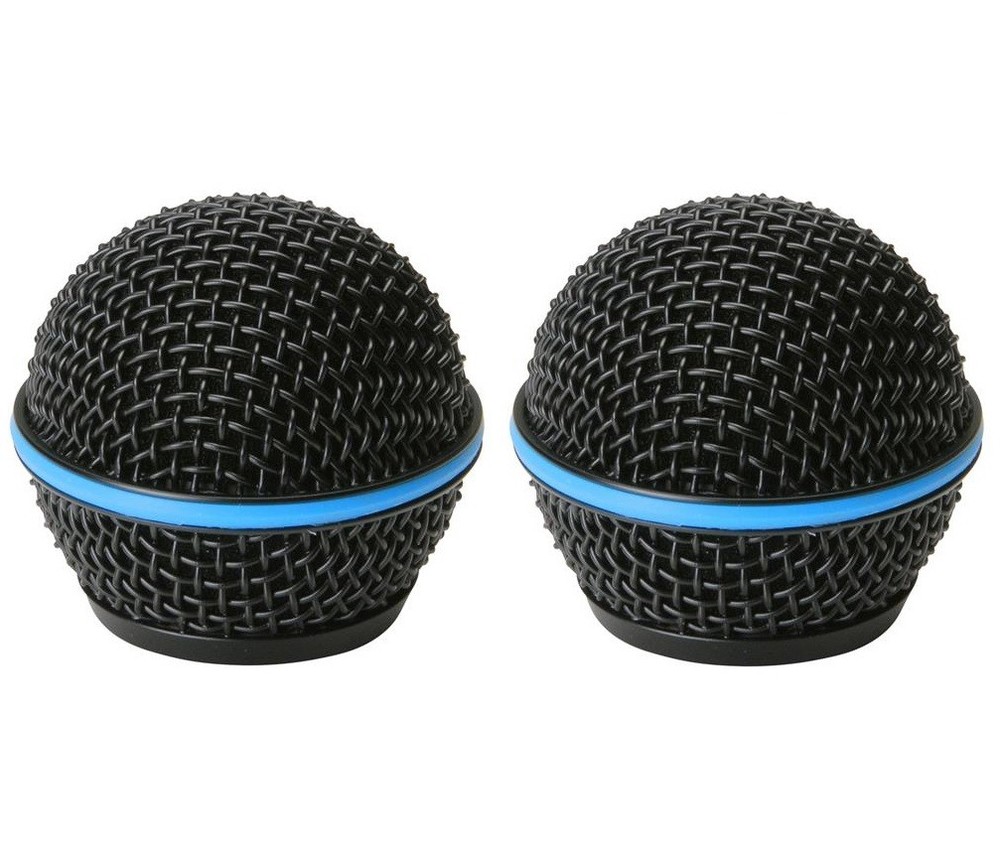 2 Pack Metal Head Mesh RK265G Microphone Grille Cover for Shure Beta58A Black