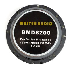 4 x Master Audio BMD8200 6.5″ Midrange 150 Watt RMS Speaker 150Hz – 8kHz 100dB