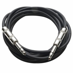 SEISMIC AUDIO – Black 1/4″ TRS 10′ Patch Cable Effects