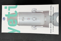 Blue Yeti USB Microphone Used – Original Box All Accessories Silver/Black