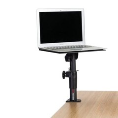 Clamp on Desktop Speaker Monitor Stand Pair Adjustable Height and Tilt 60 lbs