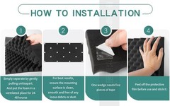 4 Pack Acoustic Panels,48“X24“X2“ Egg Crate Foam Soundproof Wall Panels,Hi…