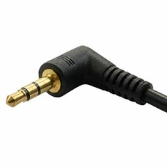 12-inch 3.5mm(1/8″) TRS Male To TRS Male Right Angle Stereo Audio Cable