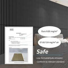 Elegant Matte Black Acoustic Panels – 2 Count Wood Slat Wall & Ceiling Upgrade