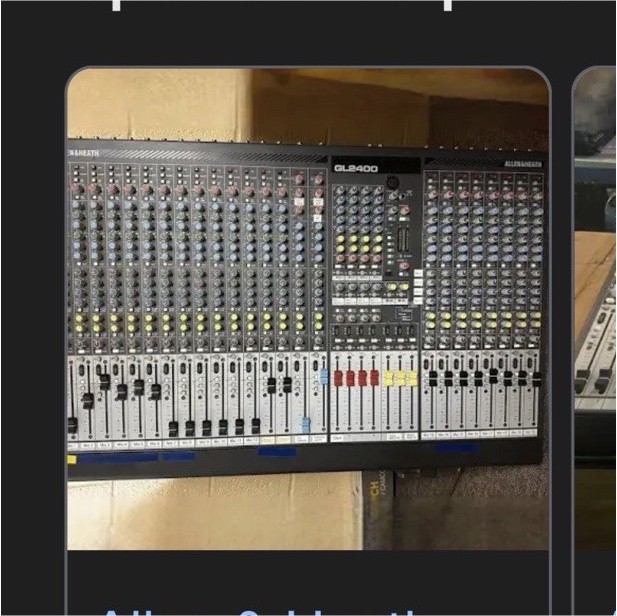 Allen & Heath GL2400-24 24-Channel Mixing Console/Tabletop Mixer