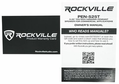 Rockville PEN-525T White 5.25″ 70V Hanging Pendant Speaker Commercial/Restaurant