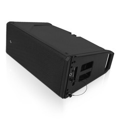 Sound Town 2×10″ Powered Line Array Speaker w/ DSP, Black(ZETHUS-A210PW)